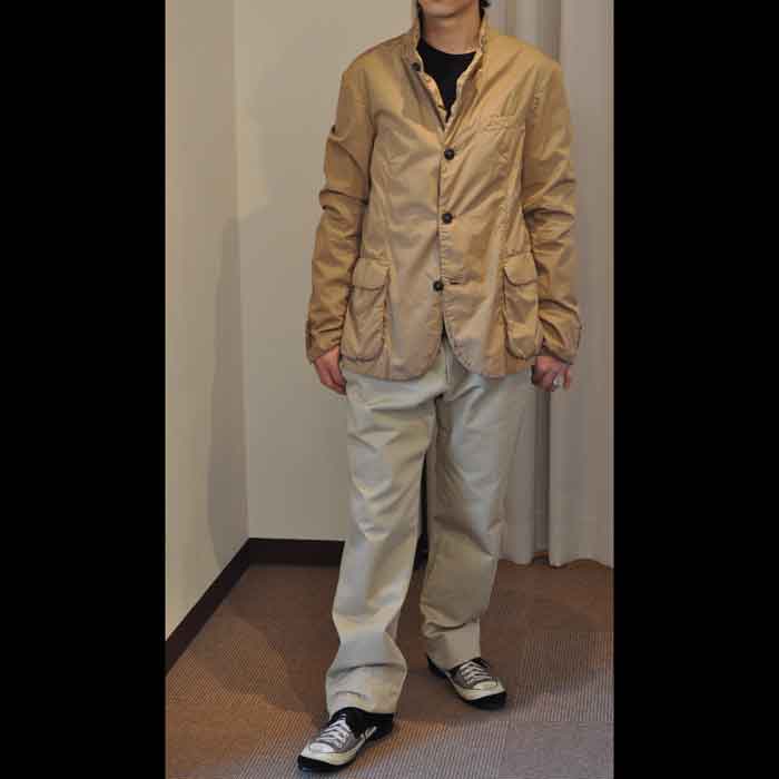 kemit [ケミット]高密度コットン製品染めジャケット khaki | Lin total 