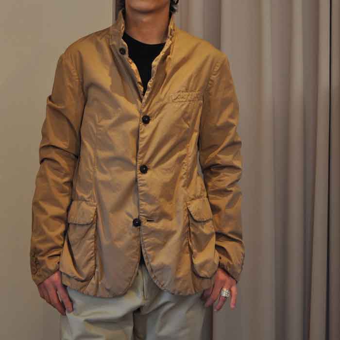 kemit [ケミット]高密度コットン製品染めジャケット khaki | Lin total 