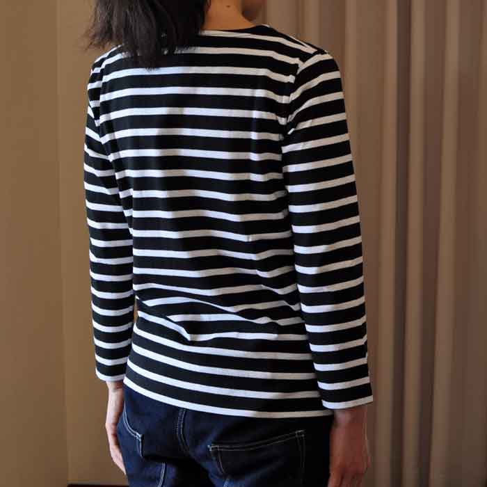 Le minorマリンボーダーカットソーBLK/WHT