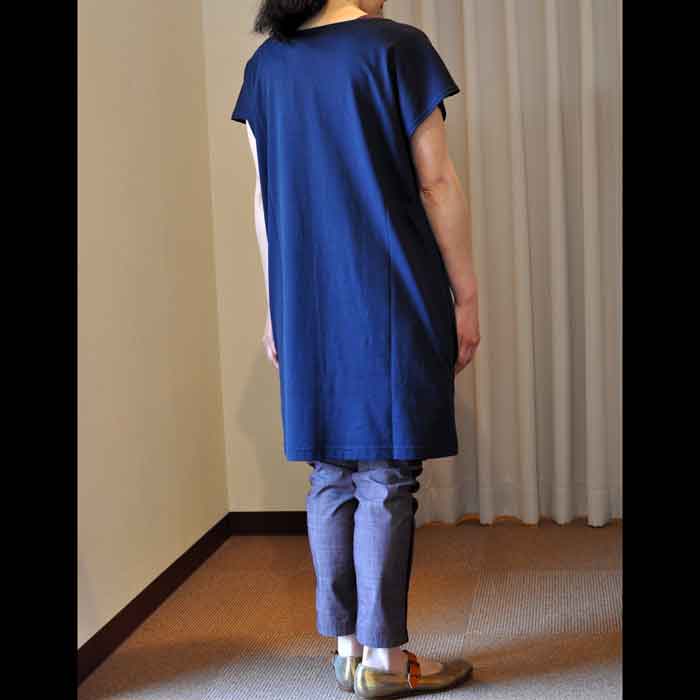 トラディショナルウェザーウェアフレンチスリーブチュニックNavy