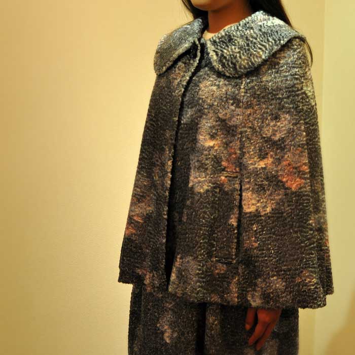 leur logetteアートモールクロスケープコート