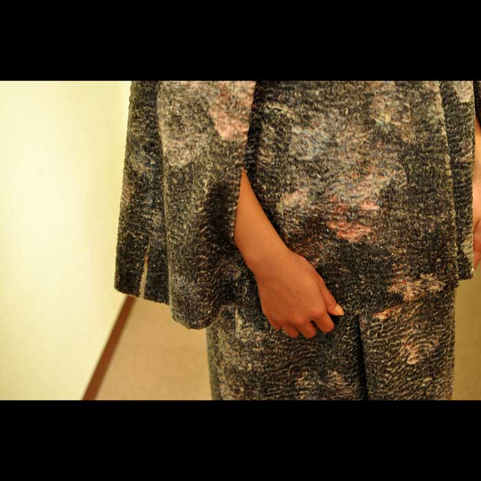 leur logetteアートモールクロスケープコート