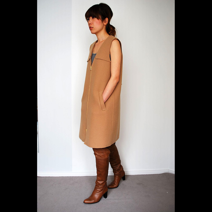 KOFTA[コフタ]ダブルメルトンロングベスト | Lin total fashion