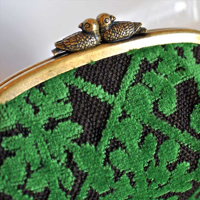 ミナペルホネンcuddle purse-kaleidoscope-がま口財布green | Lin