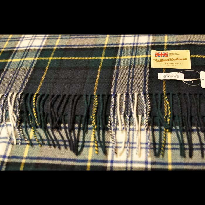 TRADITIONAL WEATHERWEARラムズウールタータンチェック大判ストールDRESS GORDON