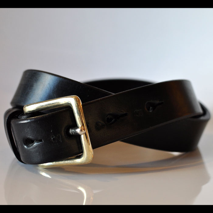 JABEZ CLIFFスティラップレザーベルト28mm black