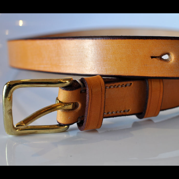 JABEZ CLIFFスティラップレザーベルト28mm TAN