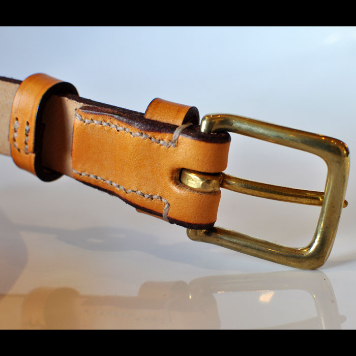 JABEZ CLIFFスティラップレザーベルト28mm TAN