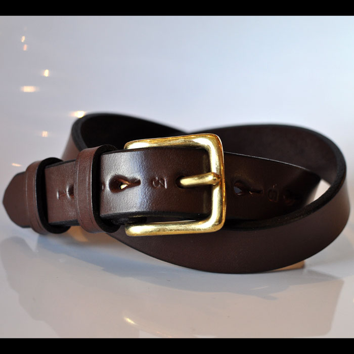 JABEZ CLIFFスティラップレザーベルト28mm Havana