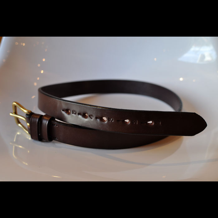 JABEZ CLIFFスティラップレザーベルト28mm Havana