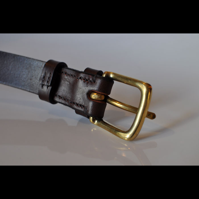 JABEZ CLIFFスティラップレザーベルト28mm Havana