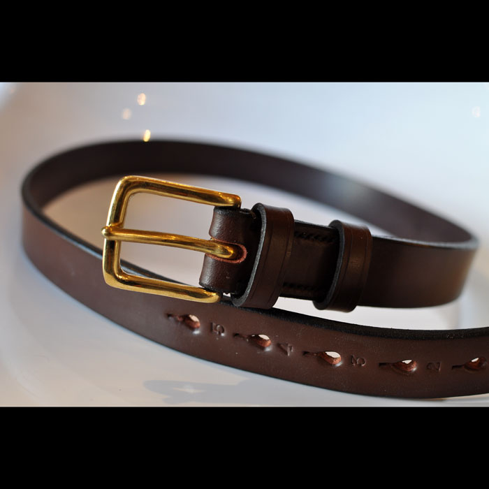 JABEZ CLIFFスティラップレザーベルト28mm Havana