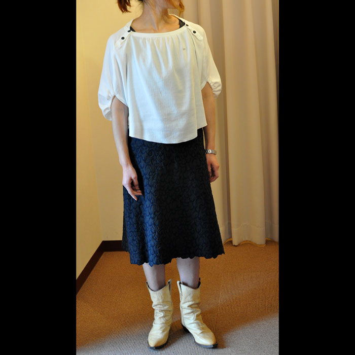 ミナペルホネン souffle ブラウス white | Lin total fashion place blog