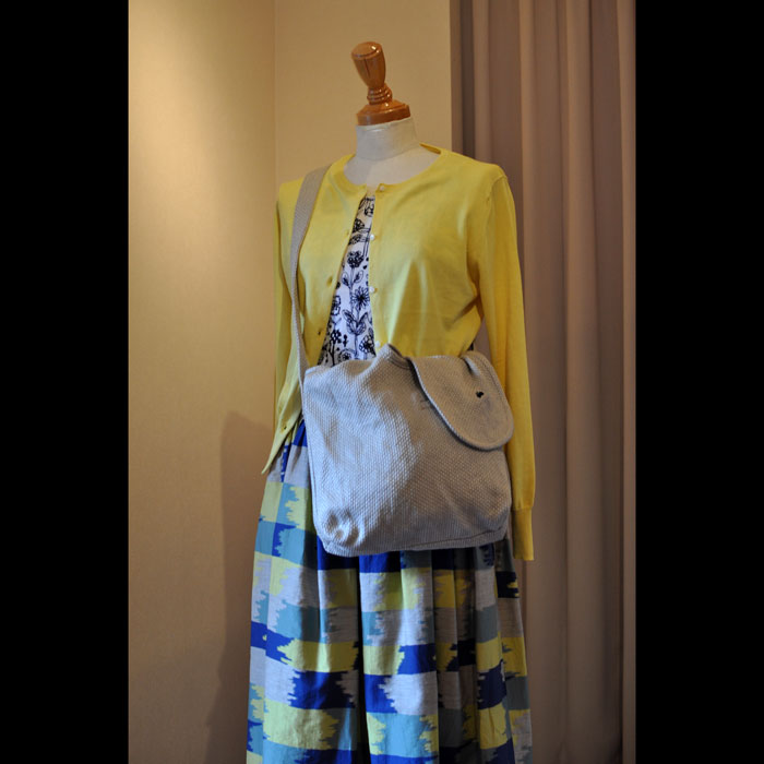 ミナペルホネン propeller bag(S) - sowing - ベージュ | Lin total  