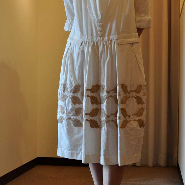 ミナペルホネン four birds ワンピース white | Lin total fashion 