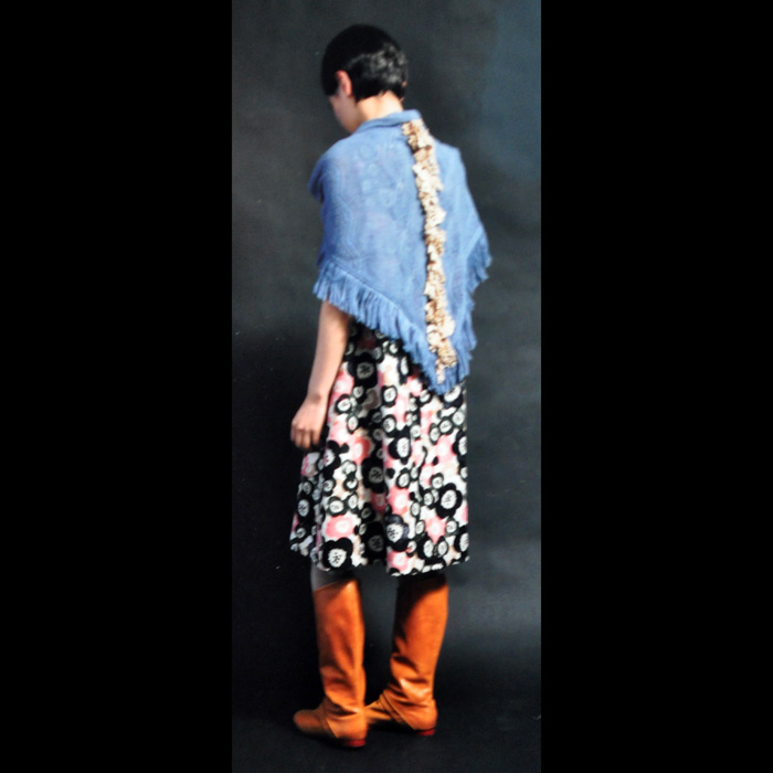 ミナペルホネン pastoral 三角ストール #blue | Lin total fashion
