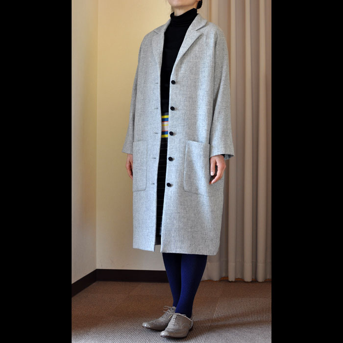 ミナペルホネン lewis コート light gray | Lin total fashion place blog