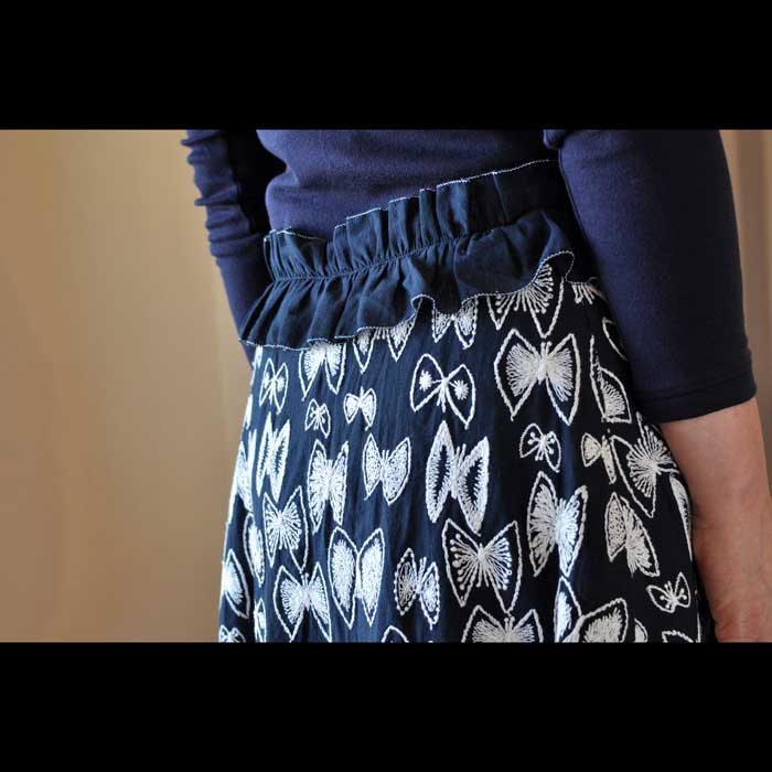 ミナペルホネン sky flower スカート navy | Lin total fashion ミナペルホネン sky flower スカート navy | Lin total fashion