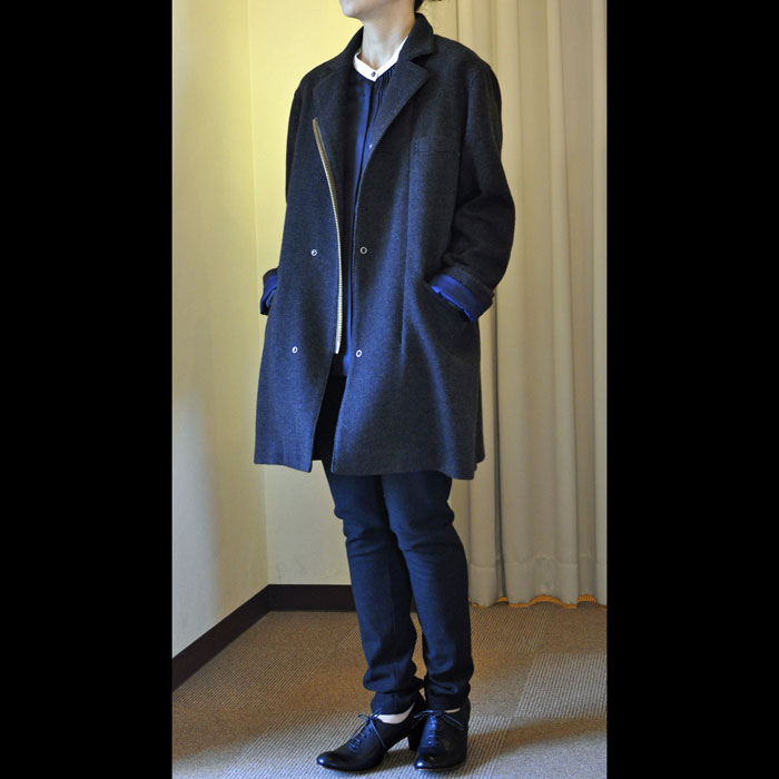 ippei takei [イッペイタケイ] チェスターフィールドコート tweed 