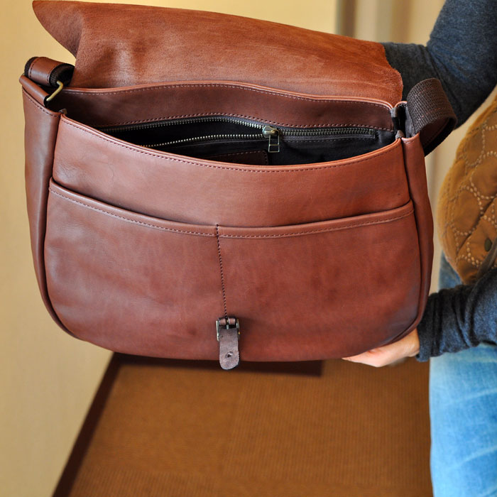 ムカヴァ（Chausser）ショルダーバッグD.Brown | Lin total fashion 