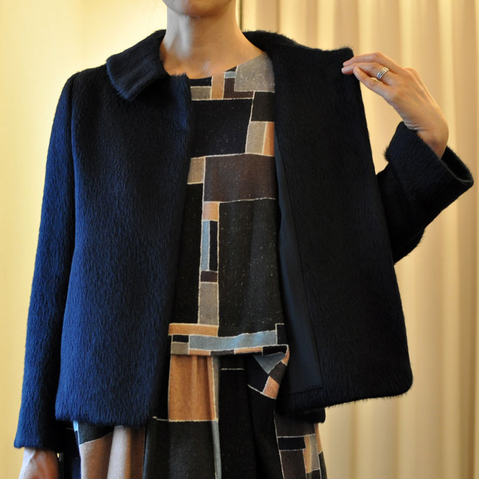 ミナペルホネン wolf ジャケット navy part 2 | Lin total fashion