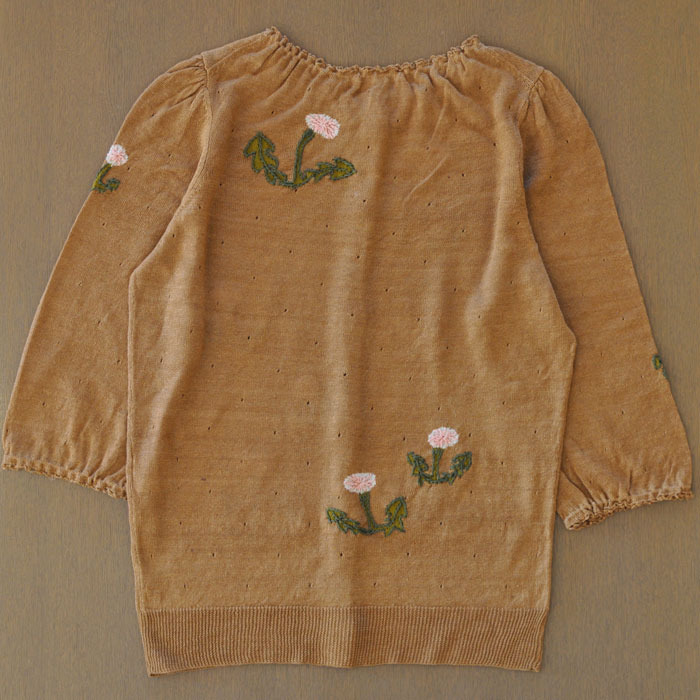 ミナペルホネン dandelion 刺繍カーディガン brown | Lin total