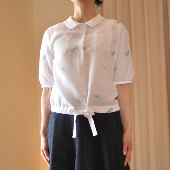 ミナペルホネン choucho ブラウス white | Lin total fashion place blog