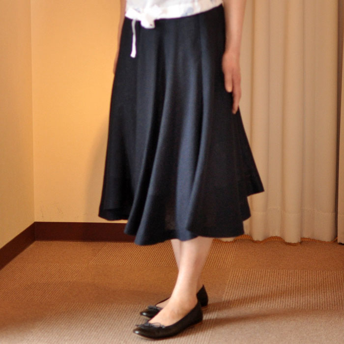 ミナペルホネン cloudy trip スカート navy | Lin total fashion place ...