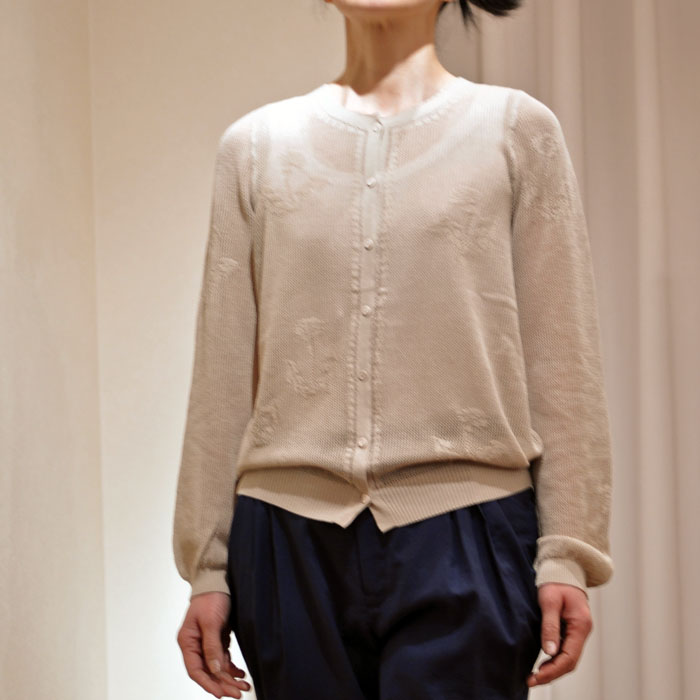 ミナペルホネンdandelionカーディガンbeige | Lin total fashion place blog