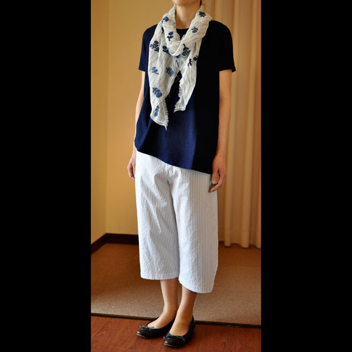ミナペルホネン bonheur ストール white | Lin total fashion