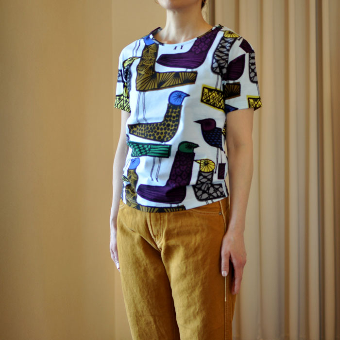 ミナペルホネン mingling Tシャツ l.blue | Lin total fashion