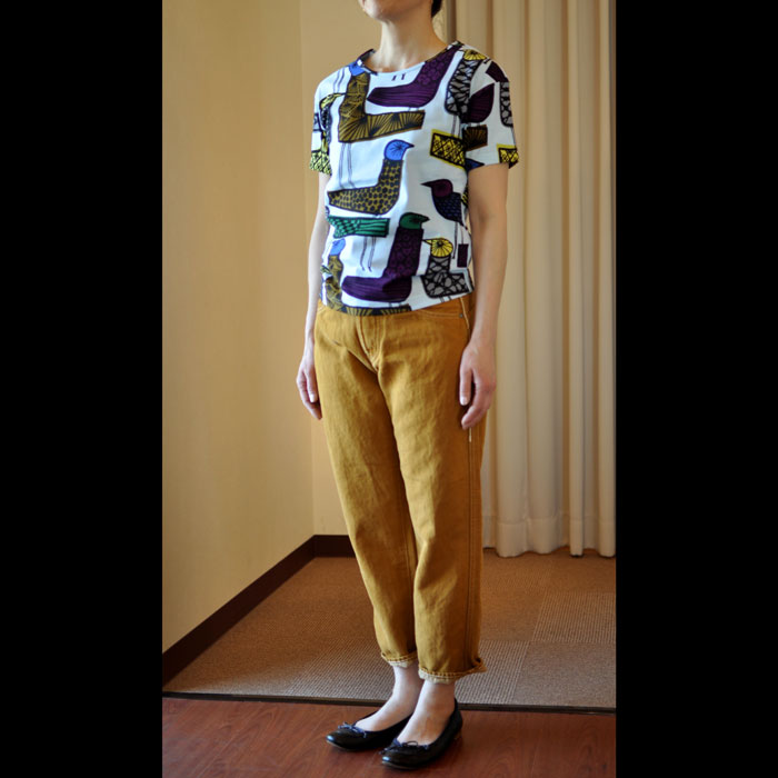 mina perhonen - ミナペルホネン　ミングリングカットソー ミナペルホネン mingling Tシャツ l.blue | Lin total fashion