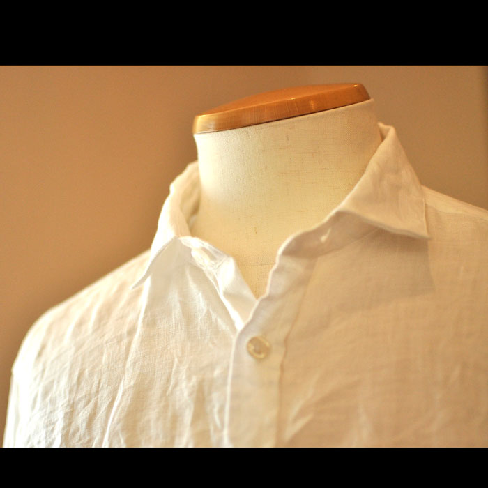 James Mortimer [ॹƥޡ] Irish Linen L/S硼ȥ顼#Ivory