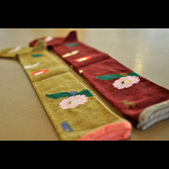 mina perhonen/ミナペルホネンflower basketニーハイソックス