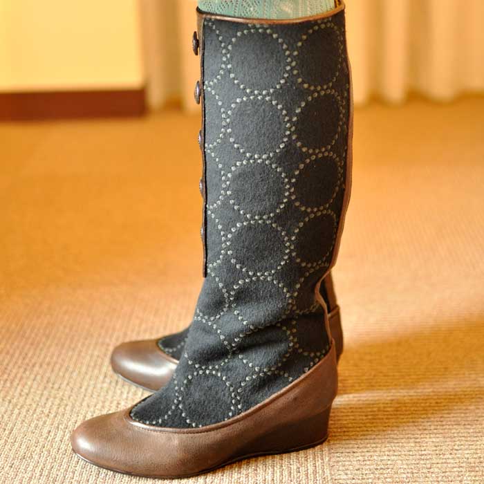 ミナペルホネン henley boots tambourine #khaki | Lin total fashion