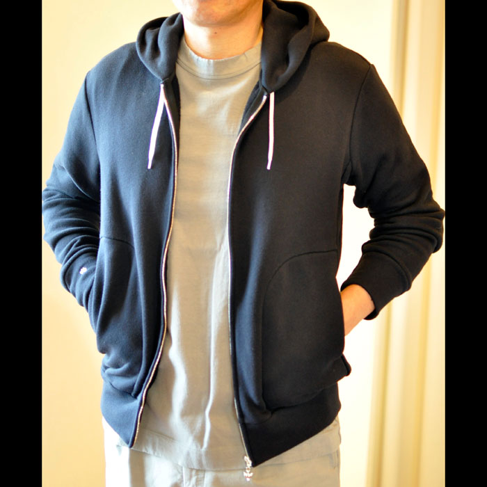 ミナペルホネン start メンズスェットパーカー navy | Lin total
