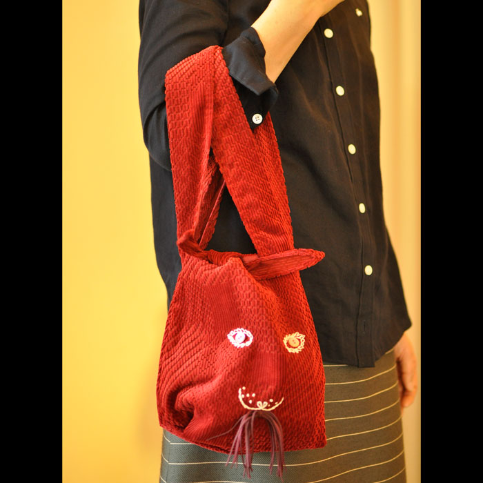 ミナペルホネン usa bag (S) ボルドー | Lin total fashion place blog