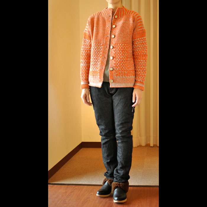 ミナペルホネンislandカーディガンorange | Lin total fashion place blog