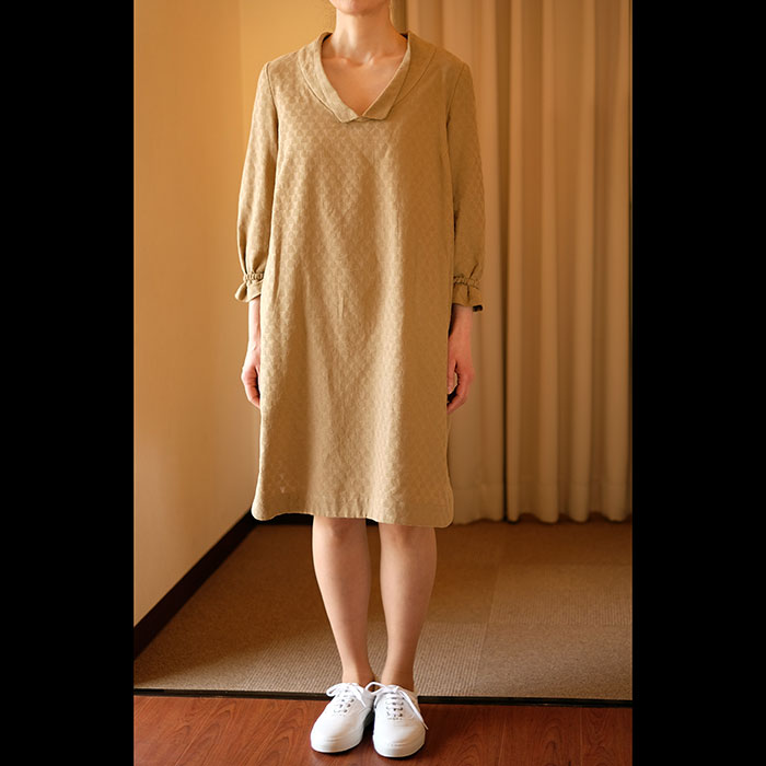 ミナペルホネン pyramid ワンピース beige | Lin total fashion place blog