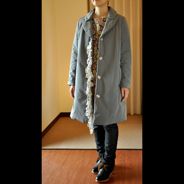 ミナペルホネンforest parade中綿コート#gray | Lin total fashion