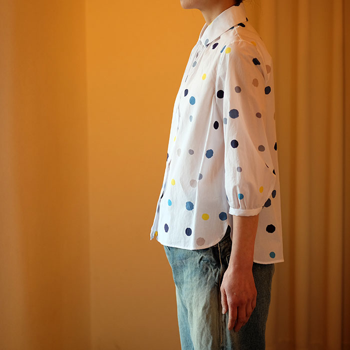 ミナペルホネン candy ブラウス blue mix | Lin total fashion place blog