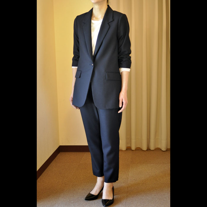 ara・ara [アラアラ]テーラードJKTネイビー | Lin total fashion place  