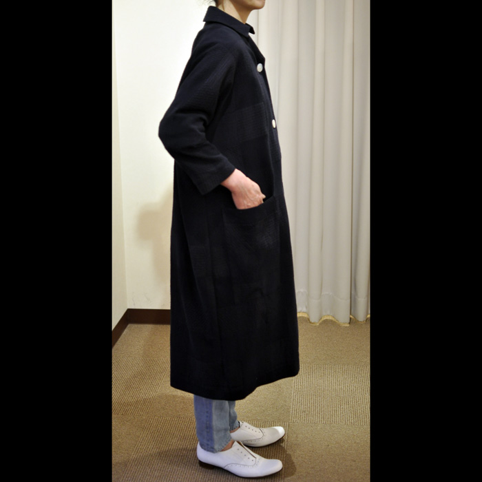 ミナペルホネン 織生地saltpanコート36 mina perhonen