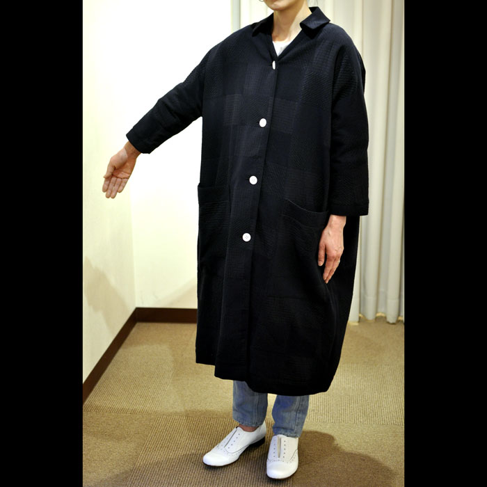 ミナペルホネン 織生地saltpanコート36 mina perhonen