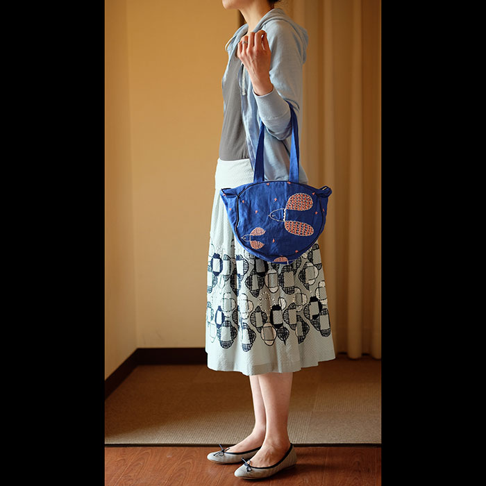 ミナペルホネンmeowバッグ（小）-plover- blue | Lin total fashion
