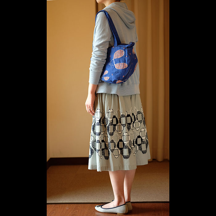 ミナペルホネンmeowバッグ（小）-plover- blue | Lin total fashion 