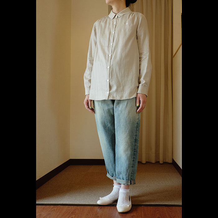 ミナペルホネン even ブラウス #beige | Lin total fashion place blog