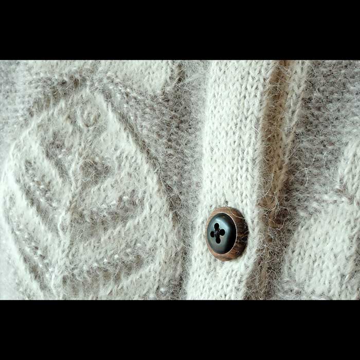ミナペルホネンkylaカーディガン white 38 | Lin total fashion