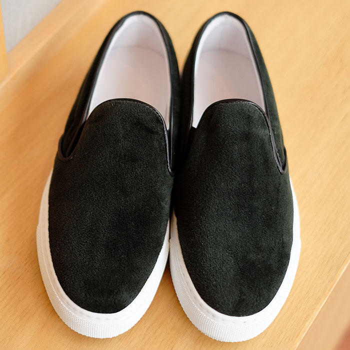 AmbレディーススリッポンD.GREENベルベット