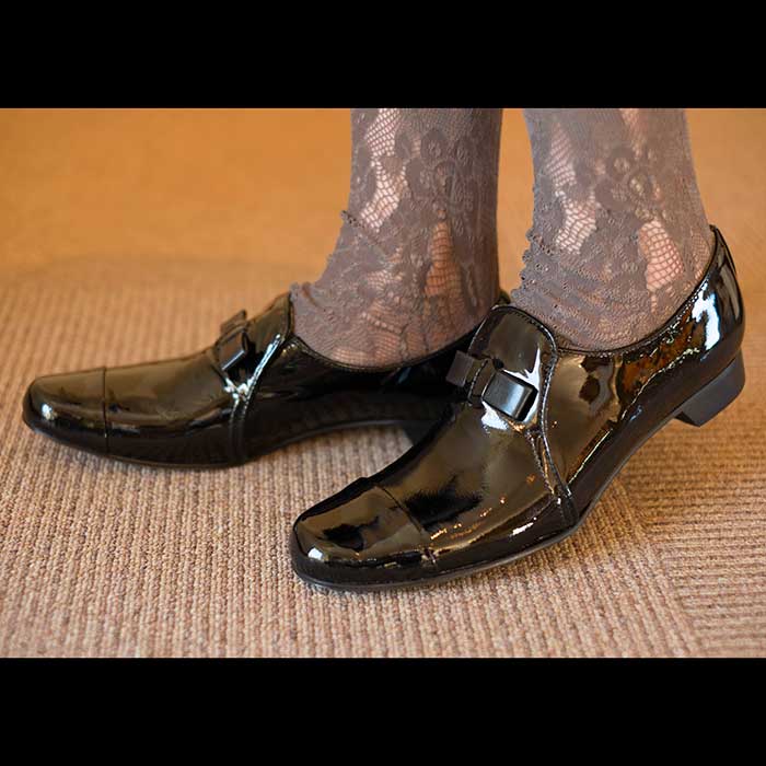 ショセ[Chausser]オペラスリッポンblackエナメル | Lin total fashion